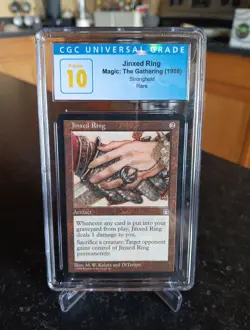 MTG Stronghold Jinxed Ring Graded Magic The Gathering PRISTINE 10 CGC POP1 - Image 1