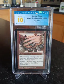 MTG Stronghold Jinxed Ring Graded Magic The Gathering PRISTINE 10 CGC POP1 - Image 2