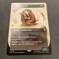 Badgermole Cub (Borderless) #326 Non-Foil MTG TLA Magic M/NM - Image 2