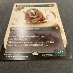 Badgermole Cub (Borderless) #326 Non-Foil MTG TLA Magic M/NM - Image 5