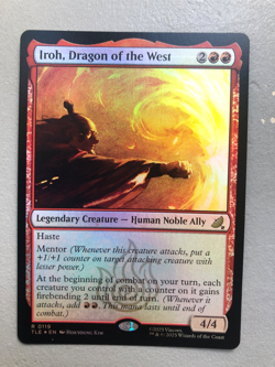 Mtg Carte Magic Avatar Last Airbender Iroh Dragon of the West FOIL Eng NM - Image 1