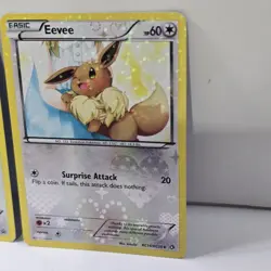 Xy Ditto Pokemon Card Promo XY40 Holo Rare& Eevee LTR Reverse holo RC14/RC25 Lp - Image 3