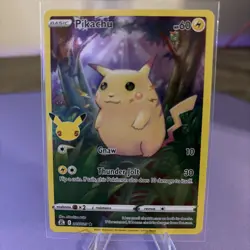 Pikachu 005/025 Pokemon 25th Anniversary Celebrations Full Art Holo Rare Art NM - Image 1