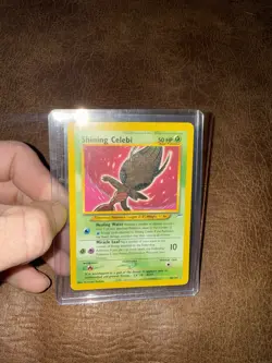 LP Pokemon TCG secret rare Neo Discovery Shining Celebi 1995-2000 #106/105 - Image 4