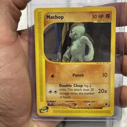 Pokemon Card Machop 117/165 Expedition Vintage WOTC MP Moderately Played Common - Image 1