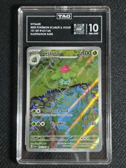 Ivysaur - Scarlet & Violet Pokemon 151 #167/165 - TAG GEM MINT 10 - Image 1