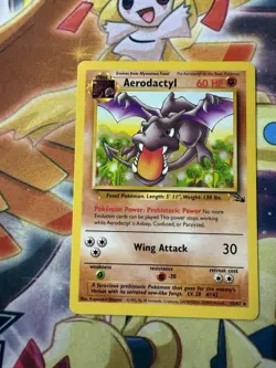 AERODACTYL Fossil Non Holo Vintage 1999 WOTC Pokemon Card Rare #16/62 NM - Image 1