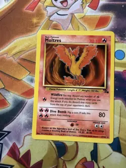 Moltres - 27/62 [Fossil] Pokemon TCG - Regular Unlimited RARE - NM - Image 1