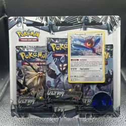 Pokemon Sun & Moon Ultra Prism Booster 3-Pack Blister Porygon-Z Promo Sealed - Image 1