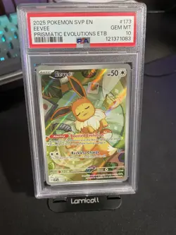 Pokemon Eevee #173 en SV Black Star Promo 2025 Prismatic Evolutions - Image 3