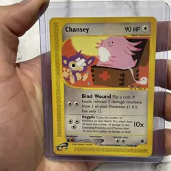 Chansey 72/165 Uncommon Expedition Pokemon Card Vintage E-Reader LP Nintendo Vtg - Image 1