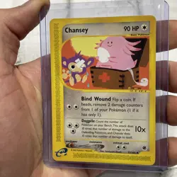 Chansey 72/165 Uncommon Expedition Pokemon Card Vintage E-Reader LP Nintendo Vtg - Image 2