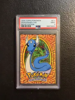 1999 Topps Pokemon Dragonair First Movie First Print #E11 Vintage PSA 9 - Image 1
