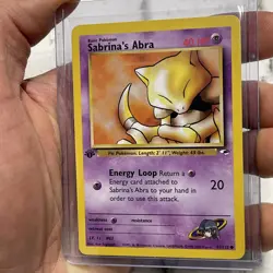 Sabrina's Abra 91/132 1st Edition Common Gym Heroes Pokemon Card 2000 WOTC NM/MT - Image 2