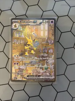 Pokemon TCG Alakazam EX 151 Holo Card Scarlet & Violet 201/165 - Image 1