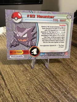 Haunter #93 FOIL Pokemon 2000 Topps TV Animation Series 2 Blue Logo Holo - Image 2