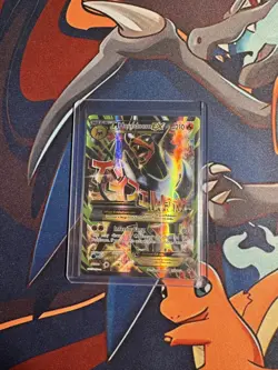 Pokemon Card M Houndoom EX 154/162 XY BREAKthrough Holo Full Art Rare LP - Image 1