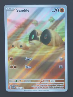 Sandile 216/198 - Scarlet & Violet Base Set Pokemon TCG - NM - Image 1