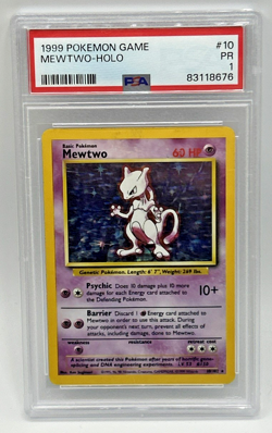 PSA 1 Mewtwo Holo 1999 Pokemon Base Set 10/102 - Image 1