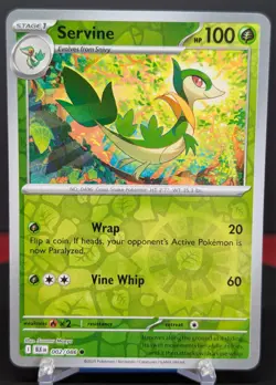Pokemon Servine 002/086 Reverse Holo Black Bolt English - Image 1