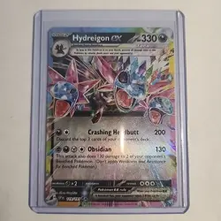 Pokemon TCG Hydreigon EX 119/1912024 Ultra Rare Full Art Holo Surging Sparks - Image 1