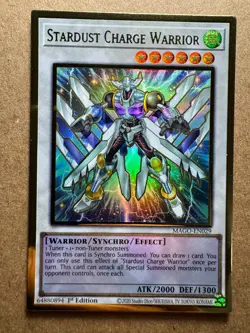 Stardust Charge Warrior MAGO-EN029 Maximum Gold 1st Edition Yugioh - Image 1
