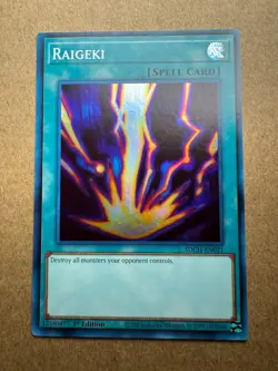 Raigeki SDCH-EN021 Structure Deck: Spirit Charmers 1st Edition Yugioh - Image 1