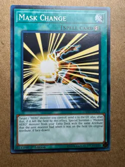 Mask Change LEHD-ENA21 Legendary Hero Decks 1st Edition Yugioh - Image 1