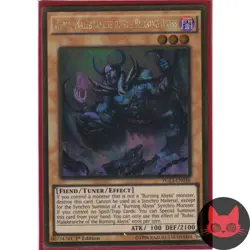 Yugioh Rubic, Malebranche of the Burning Abyss PGL3-EN046 Gold Rare 1st Ed NM - Image 1