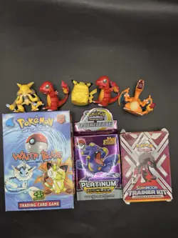 Lot of Vintage Pokemon TCG Cards & Tomy Monster Figures - Image 1