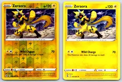 Zeraora - Reverse/Non Holo - Fusion Strike 102/264 Rare Pokemon Card NM - Image 1