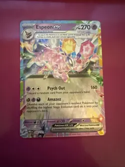 Espeon EX 034/131 Full Art NM/M Prismatic Evolutions Pokemon Card - Image 1