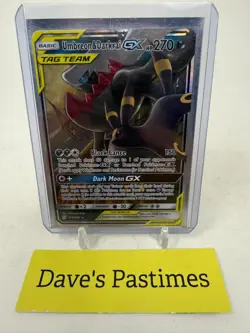 Pokemon TCG Umbreon & Darkrai GX Holo Card 125/236 Sm-Unified Minds Tag Team P1 - Image 1