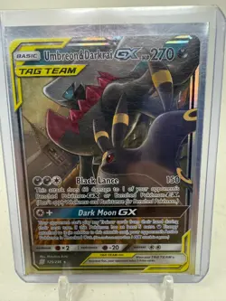 Pokemon TCG Umbreon & Darkrai GX Holo Card 125/236 Sm-Unified Minds Tag Team P1 - Image 2