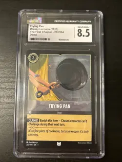 Frying Pan (Demo Card) - EN1 202/204 - NM - Disney Lorcana TCG Non-Foil Cgc 8.5 - Image 1