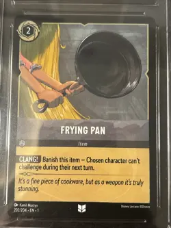 Frying Pan (Demo Card) - EN1 202/204 - NM - Disney Lorcana TCG Non-Foil Cgc 8.5 - Image 2