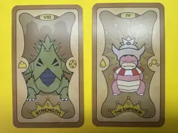Pokemon Lot of 2 Cards Tyranitar and Slowking Non-TCG English Parody Both NM! - Image 1