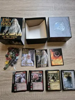 Lord Of The Rings Two Towers Deluxe Starter Set Card Game READ Photos of all - Image 1