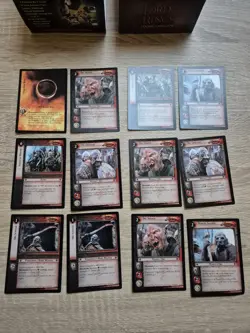 Lord Of The Rings Two Towers Deluxe Starter Set Card Game READ Photos of all - Image 3