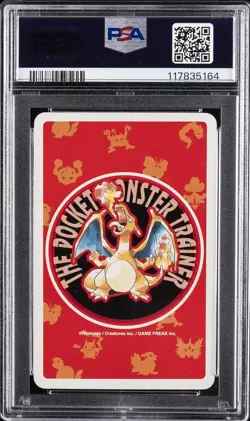 1996 POKEMON RED VERSION PLAYING CARDS ACE OF SPADES #150 MEWTWO PSA 5 - Image 2