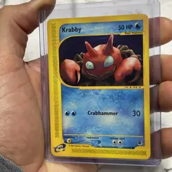 Pokemon Card - Expedition 115/165 - KRABBY (common) - LP Vintage Nintendo TCG - Image 2