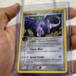Pokemon Aerodactyl 1/92 ex Legend Maker Holo Rare LP Lightly Played Card TCG - Image 2