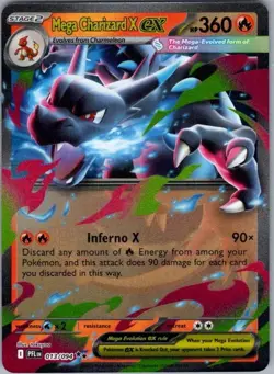 Pokemon Card Mega Charizard EX 013/094 Phantasmal Flames - Near Mint - Image 1
