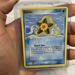 Pokemon Staryu EX Deoxys 77/107 2005 NM Pokemon Near Mint Vintage Card Common - Image 1