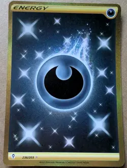 Pokemon Dark Energy TCG Card 236/203 Evolving Skies Gold Secret Rare *MINT* - Image 1