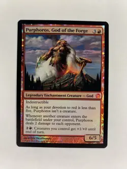 MTG English Purphoros, God of the Forge NM Foil Theros - Image 1