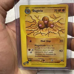 Dugtrio 44/165 Expedition - Non-Holographic Rare Pokemon Card LP+ Vintage TCG - Image 1