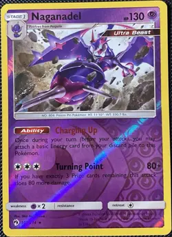 Naganadel 108/214 Sm-Lost Thunder Reverse Holo - Pokemon Card - Image 1