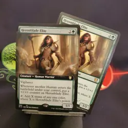 Heronblade Elite (Extended) Commander Innistrad Midnight Hunt +BONUS Normal Art - Image 1