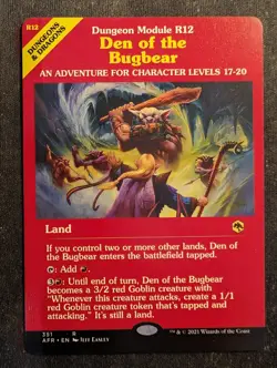 Den of the Bugbear - Dungeon Module - Adventures in the Forgotten Realms (MTG) - Image 1